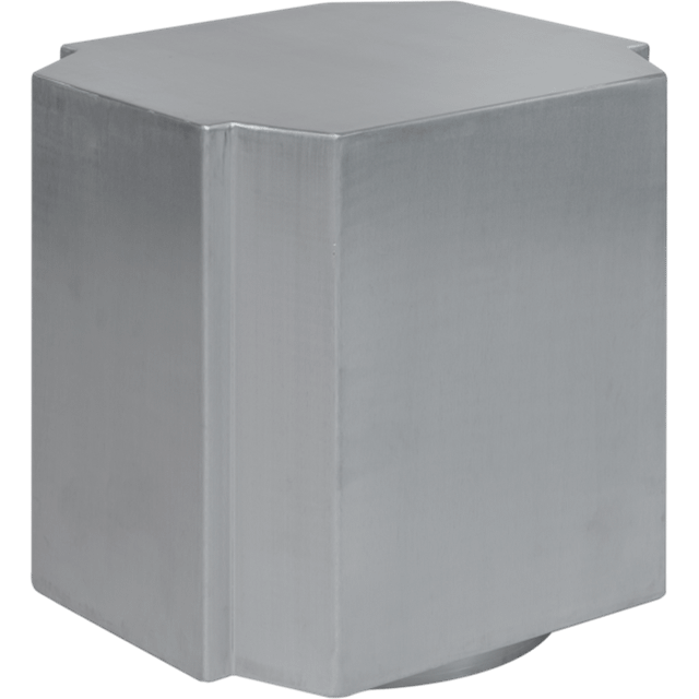 Louise Roe Funki 01 Skammel i Børstet Aluminium - Stilfuld Elegance