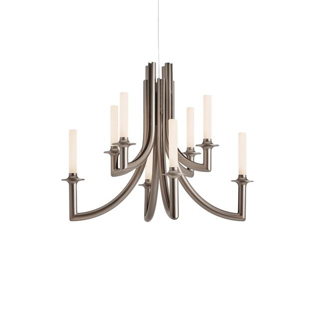 Kartell Khan Metal Lysekrone i Mat Bronze – Elegant Belysning