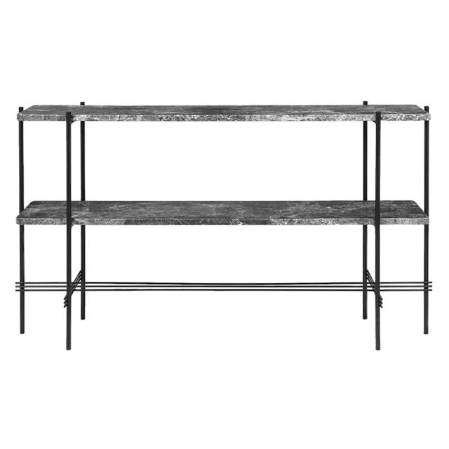 Elegant Gubi TS Konsolbord med Grey Emperador Marmor