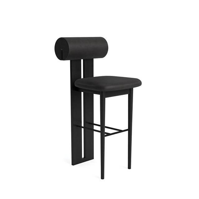 Norr11 Hippo Barstol H65 i Sort Antracit - Moderne Design