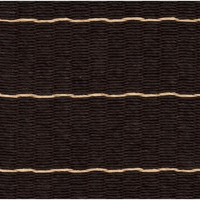 Woodnotes Line Gulvtæppe i Papirgarn – Sort Natural 170x240 cm