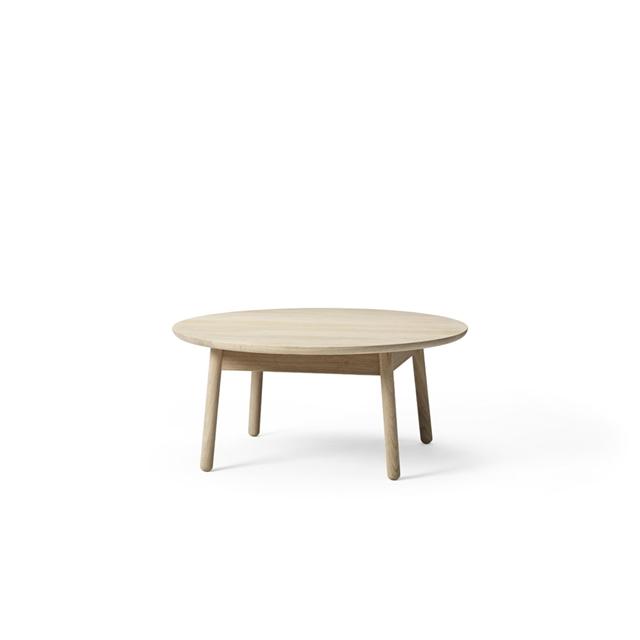 Elegant Hvidpigmenteret Spisebord Ø90 cm til Dit Hjem