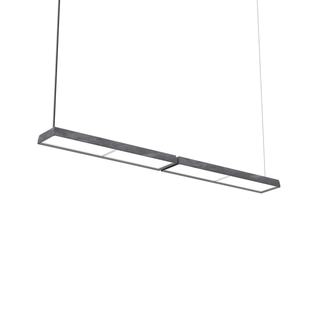 Louis Poulsen Slim Pendel Dobbelt 3000K – Mørk Aluminium