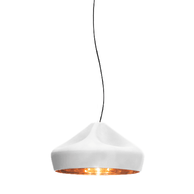 Elegant hvid/guld pendel fra Marset – Stilfuld belysning