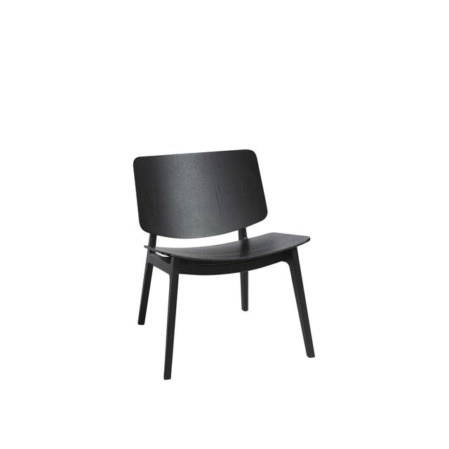 Elegant Freya Lænestol i Sortbejdset Design – Tilbud!