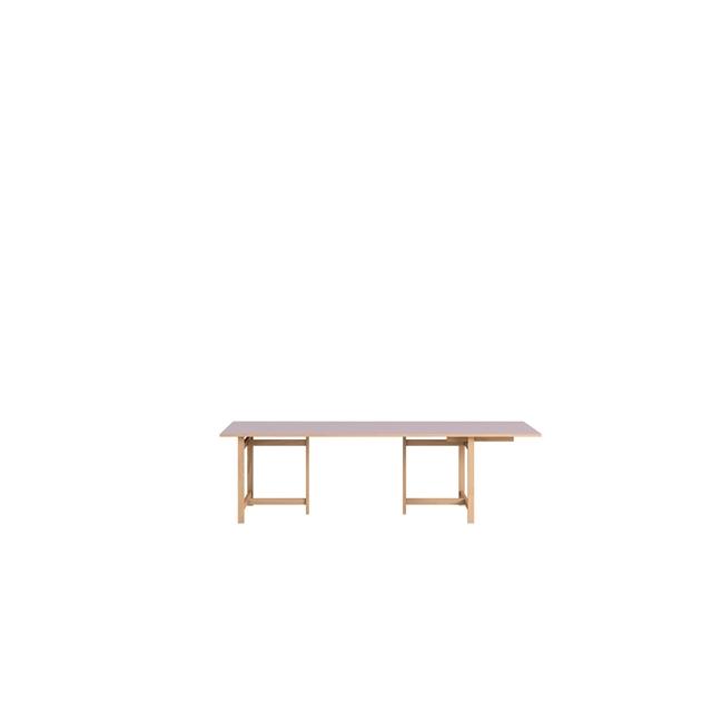 Moebe Rektangulært Spisebord 220x90 – Soft Lilac Tilbud