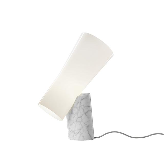 Foscarini Nile Bordlampe i Hvid Marmor – Elegant Belysning