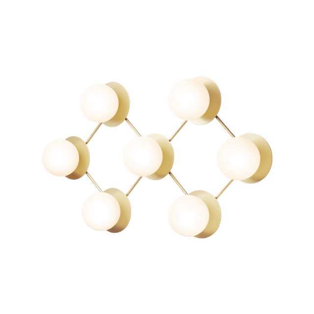 Elegant Opal Hvid Væg- og Loftlampe fra Nuura – Tilbud!