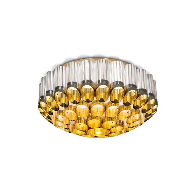Slamp Odeon 65 Loftlampe i Guld – Elegant Art Deco Belysning