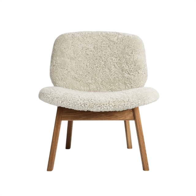 Pandora Lænestol i Sheepskin Moonlight – Elegant Komfort