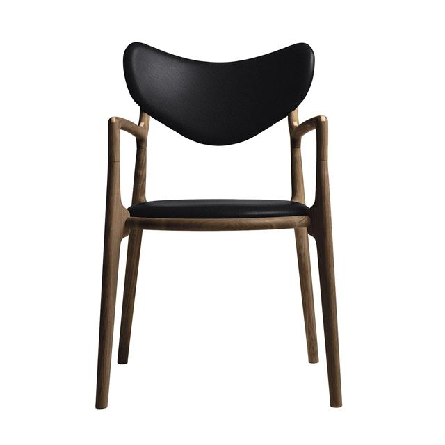 Ro Collection Spisebordsstol i Røget Eg og Læder – Tilbud!