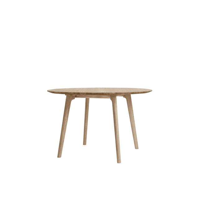 Elegant Spisebord Ø120 i Sæbebehandlet Eg – Udsalg!