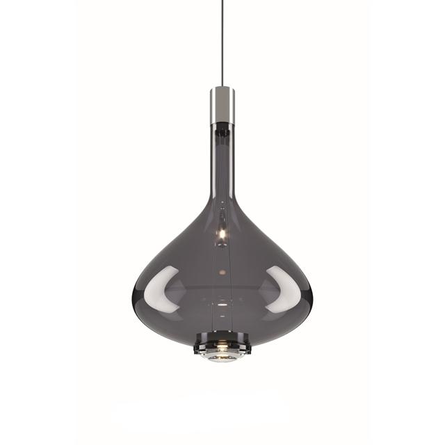 Lodes Skyfall Pendel i Røget Glas – Elegant Belysningstilbud