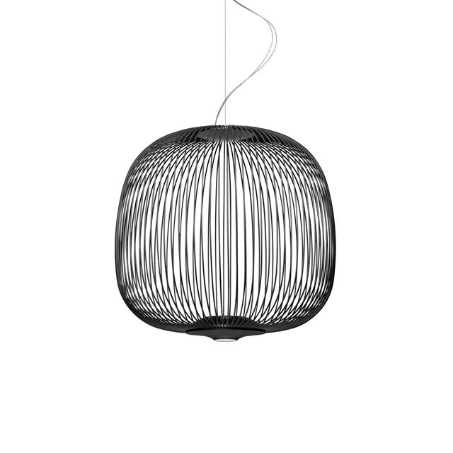 Foscarini Spokes Midi Pendel – Elegant Sort LED Belysning