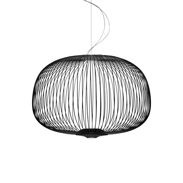 Foscarini Spokes Pendel – Elegant Sort LED Belysning