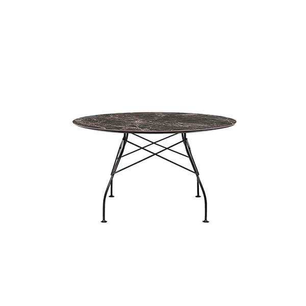 Kartell Glossy Spisebord Ø128 cm – Elegant Marmor Design