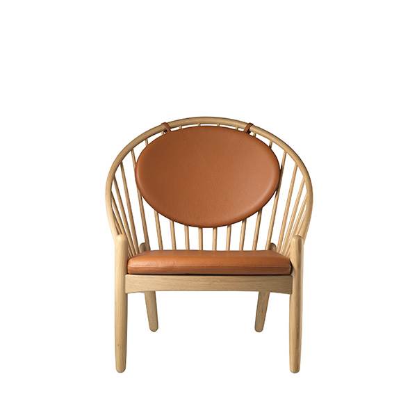 FDB Møbler J166 Jørna Lænestol i Cognac Læder - Udsalg!