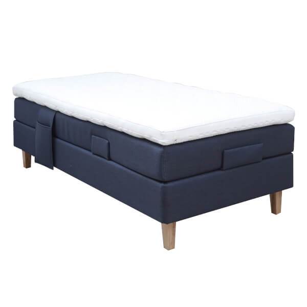 Nordfjord Elevationsseng 80x200 cm – Blå på tilbud!