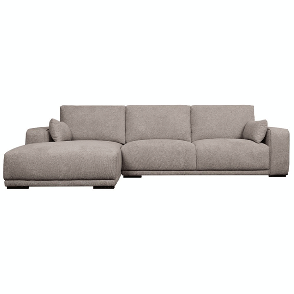 California Sofa med Venstrevendt Chaiselong – Brun Komfort