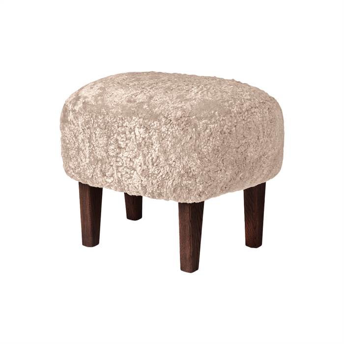 Audo Copenhagen Ingeborg Fodskammel i Lammeskind Moonlight