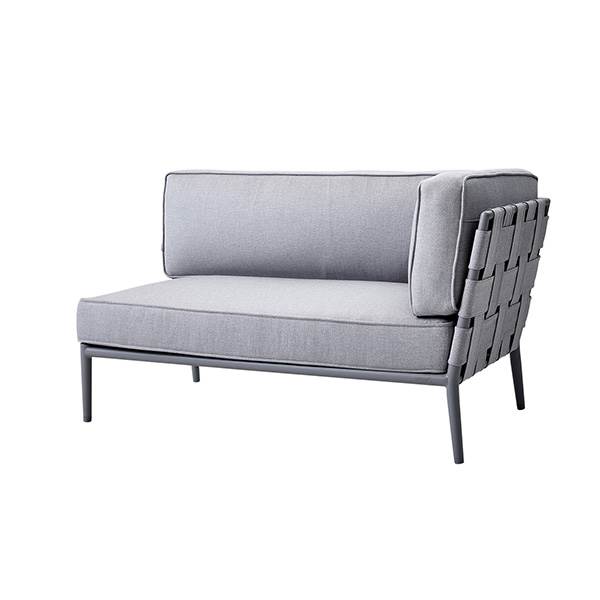 Cane-line Conic Modulsofa – Venstrevendt Lysegrå Elegance