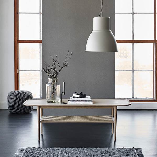 Elegant Haslev Athene Sofabord i Sortbejdset Egetræ!