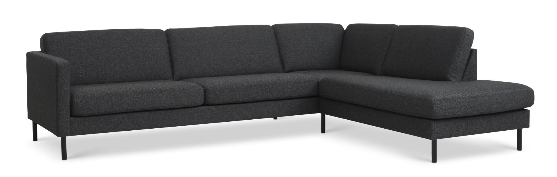 Ask Sæt 61 Sofa med Højre Chaiselong – Antracitgrå Tilbud