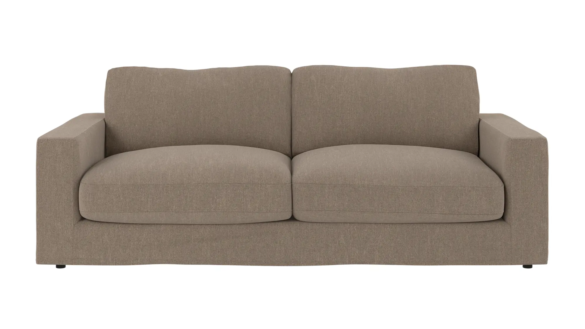 Rowico Langdon   Pers  Sofa Nougat Stof   Sort Bøgetræ