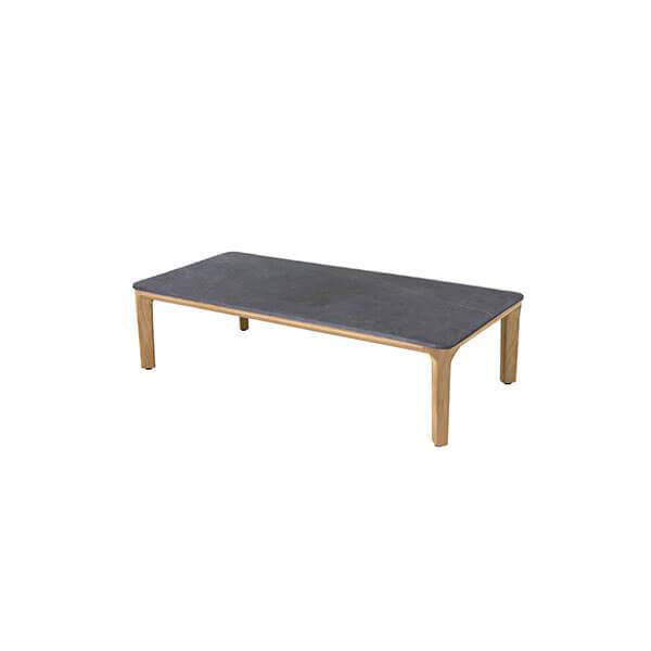 Cane-line Aspect Sofabord – Teak & Fossil Sort 120x60 cm