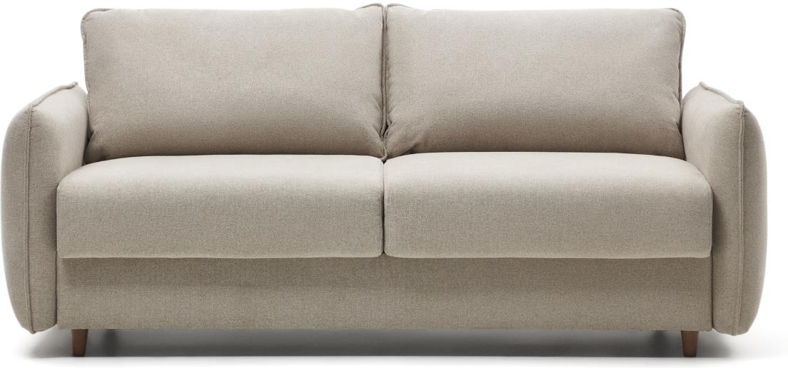 Bæredygtig beige sovesofa med fransk mekanisme – Kave Home