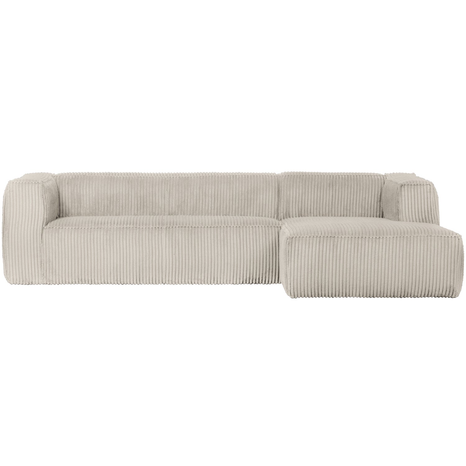 Woood Bean Hjørnesofa Højre i Natur Fløjl – Tilbud!