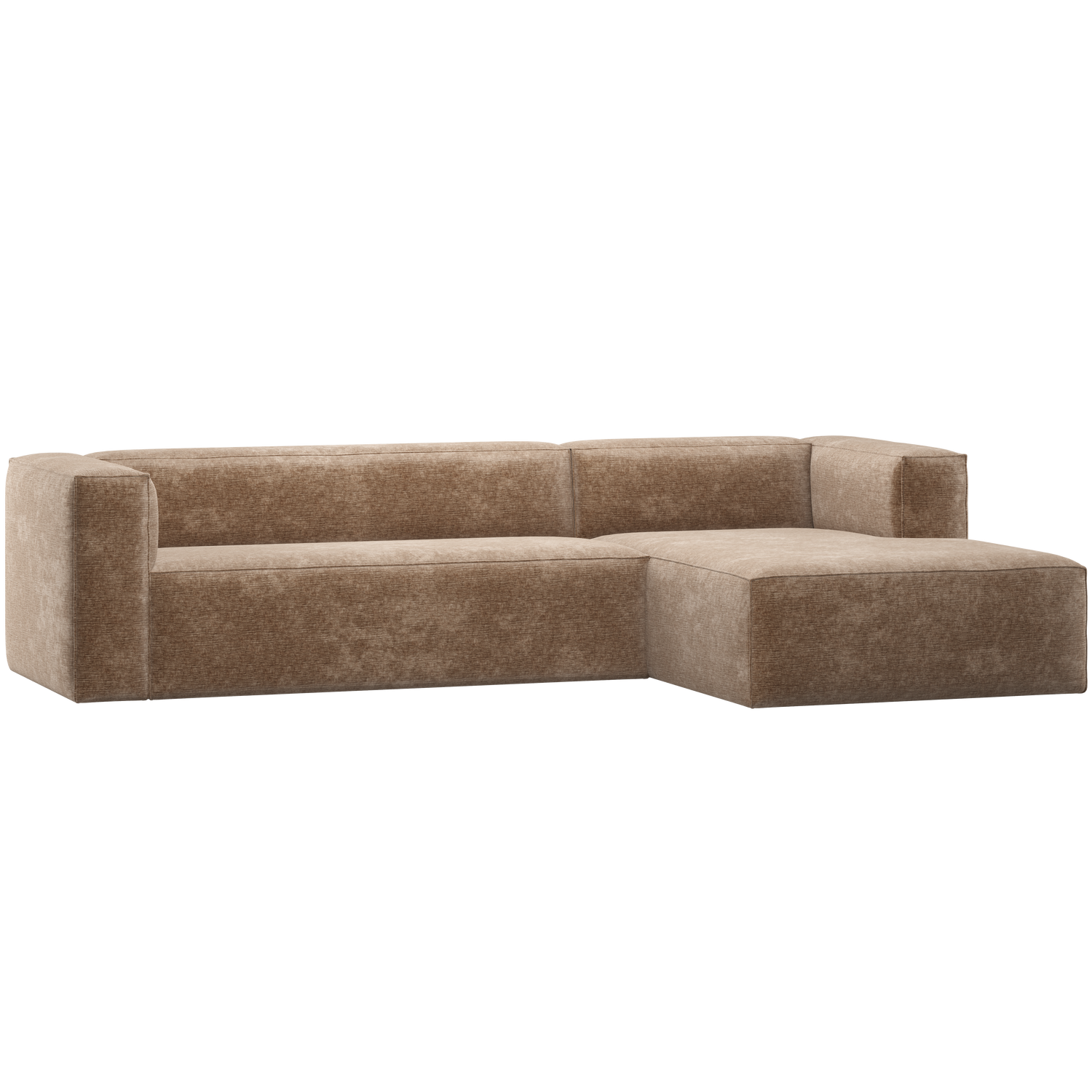 Woood Bean Hjørnesofa Højre Chenille Velour Taupe