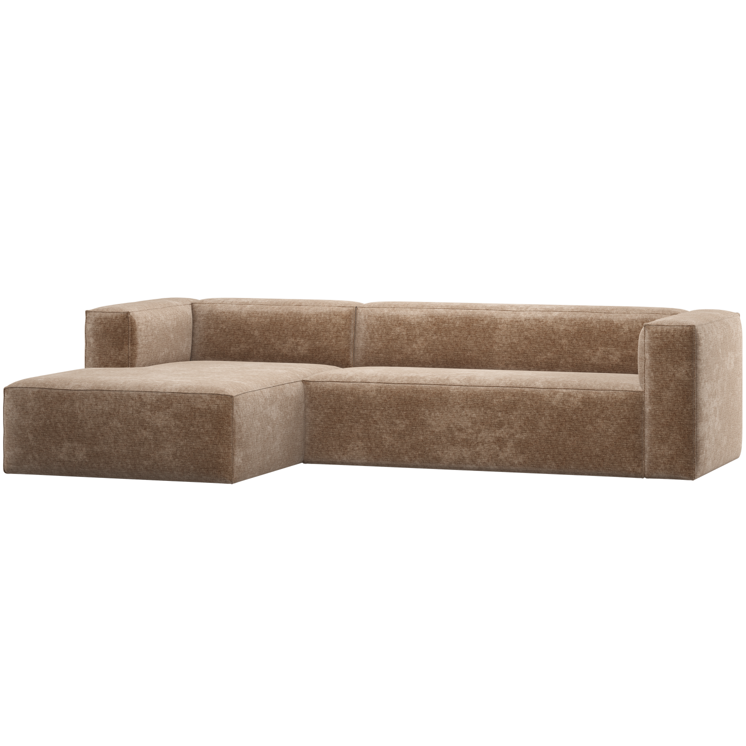Woood Bean Hjørnesofa Venstre  Chenille Velour  Taupe