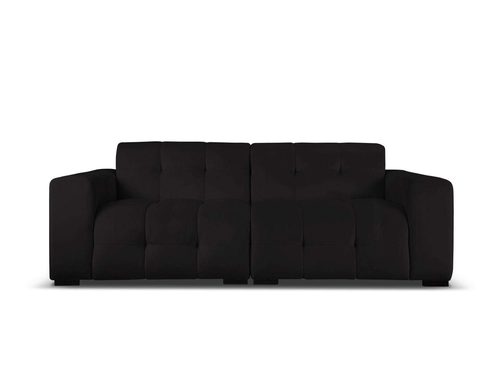 Micadoni Kendal Sofa i Sort Fløjl - Elegant Design til Stuen