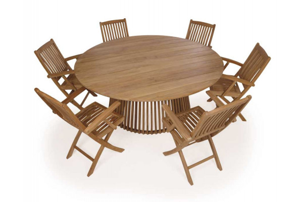 Elegant Luna Mia Teak Havemøbelsæt til Udebrug