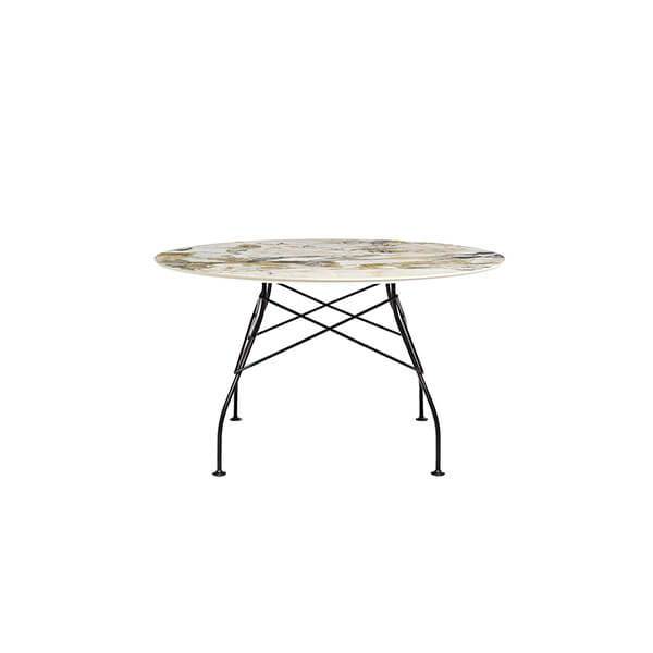 Kartell Glossy Spisebord Ø128 cm – Elegant Sort Design