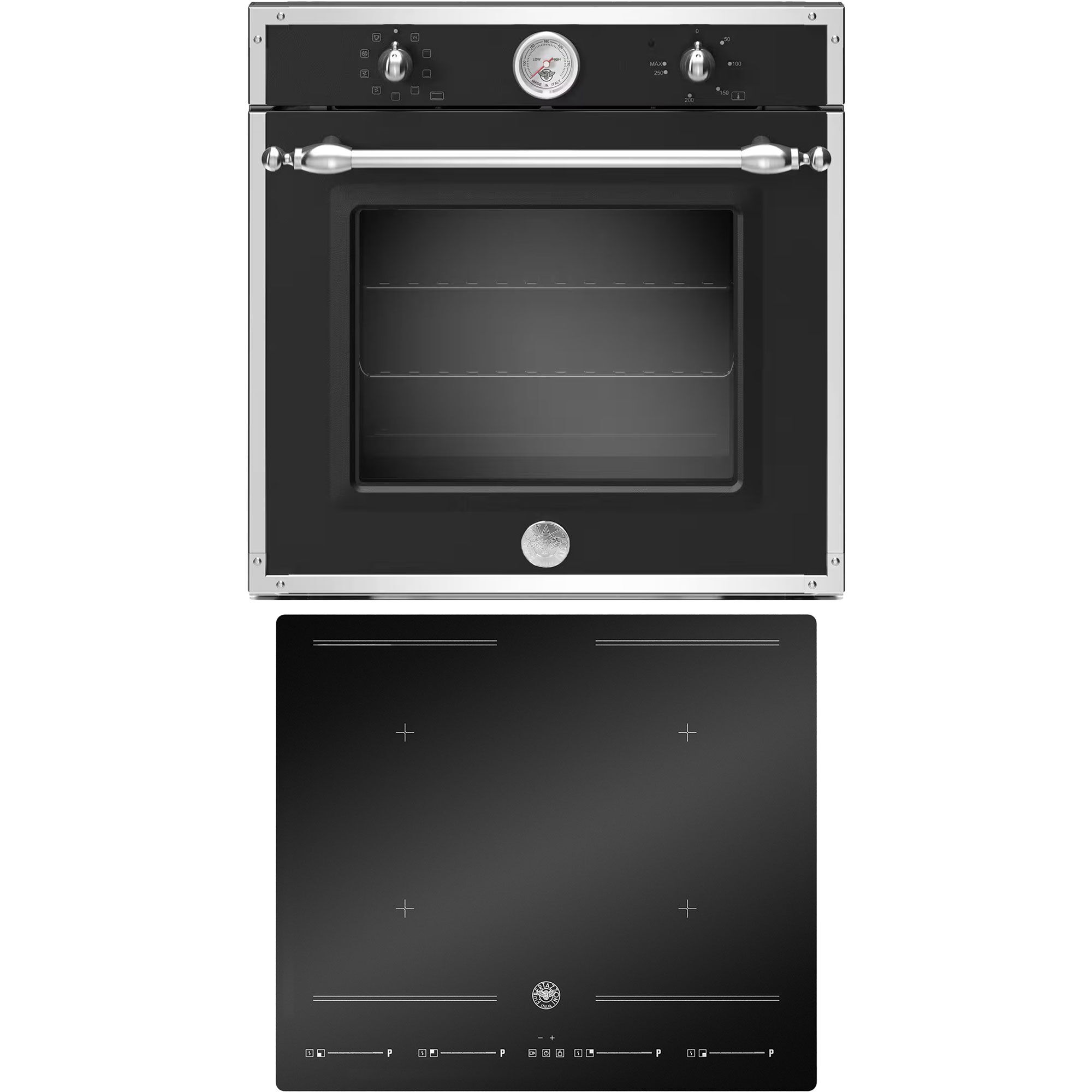 Bertazzoni Hvidevarepakke Heritage Indbygningsovn  Sort    Induktionskogeplade  60