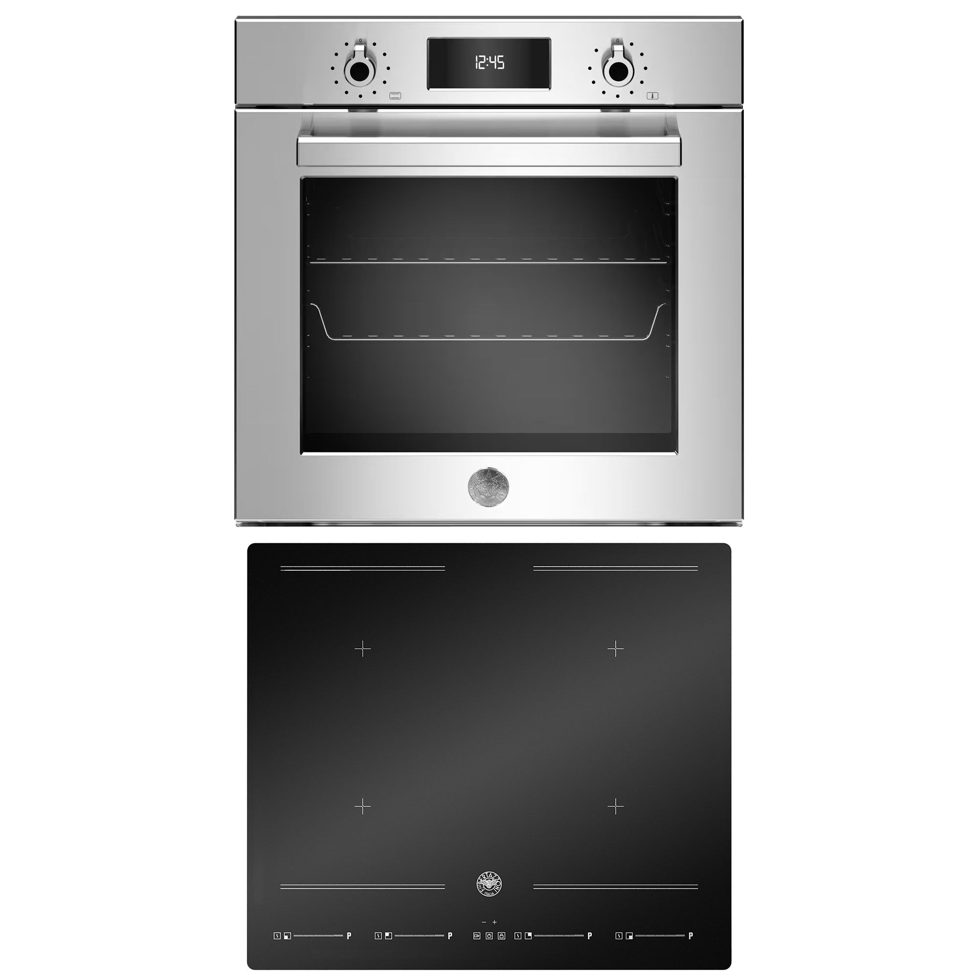 Bertazzoni Hvidevarepakke Professional Indbygningsovn  Stål    Induktionskogeplade  60
