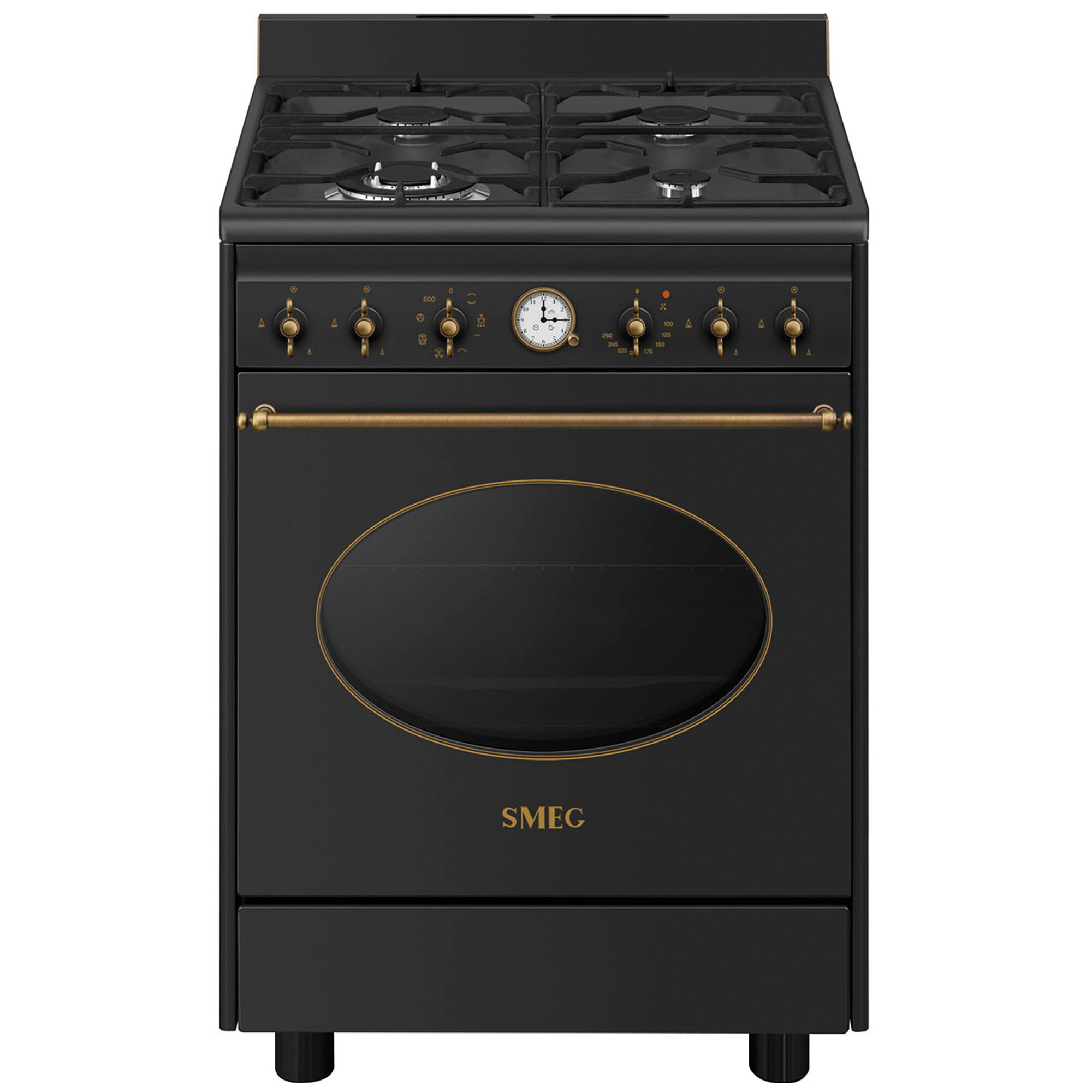 Smeg Co60gman2 Colonial Gaskomfur 60    Antracit
