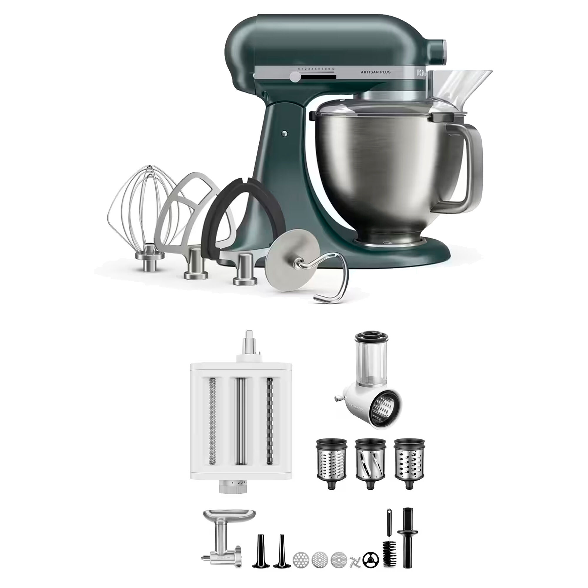 Kitchenaid Artisan Plus Køkkenmaskine Med Tilbehørspakke     Liter  Juniper