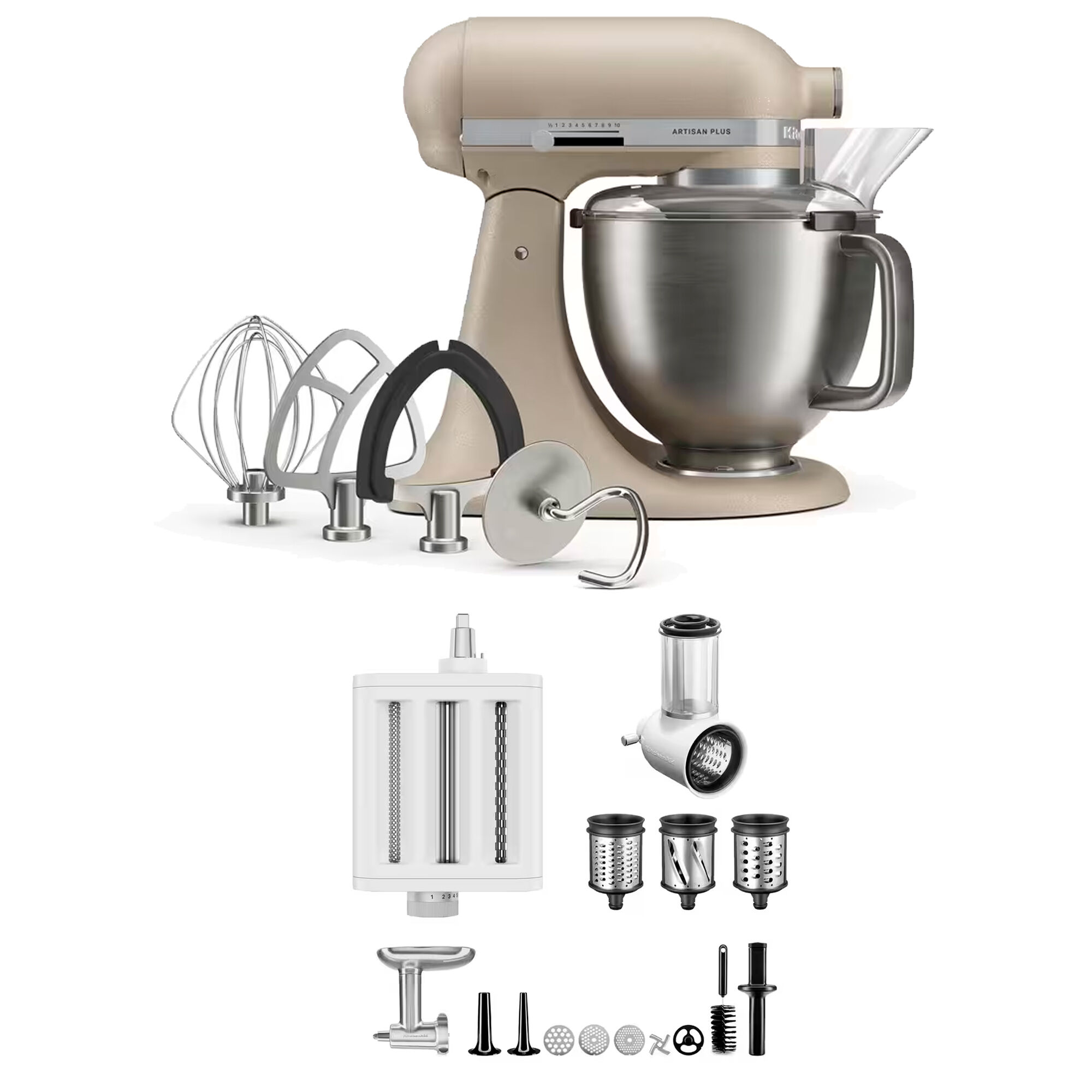 Kitchenaid Artisan Plus Køkkenmaskine Med Tilbehørspakke     Liter  Oat