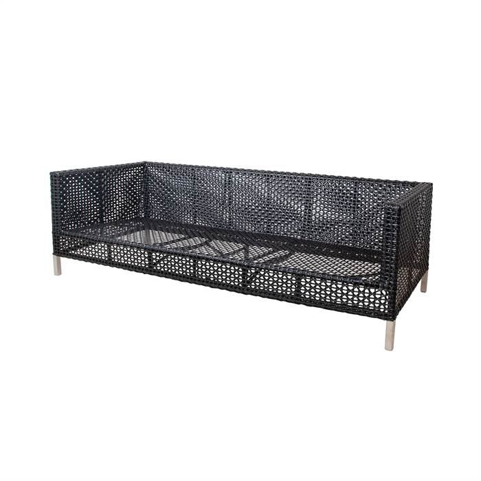 Cane-line Connect 3-personers Havesofa – Sort Designtilbud