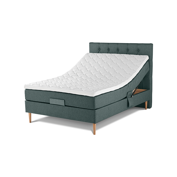 Lama Family Elevationsseng 120x200 cm – Grøn Tilbud!