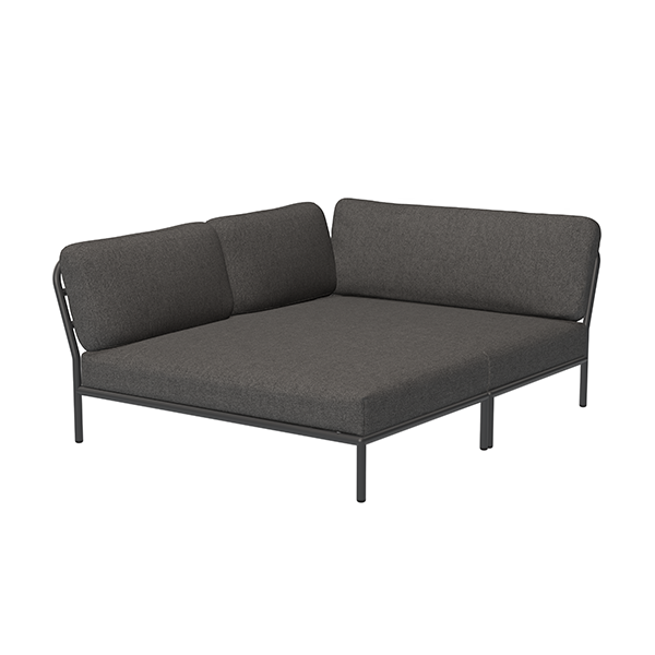 Houe Level Cozy Corner Venstrevendt – Mørkegrå Loungemodul