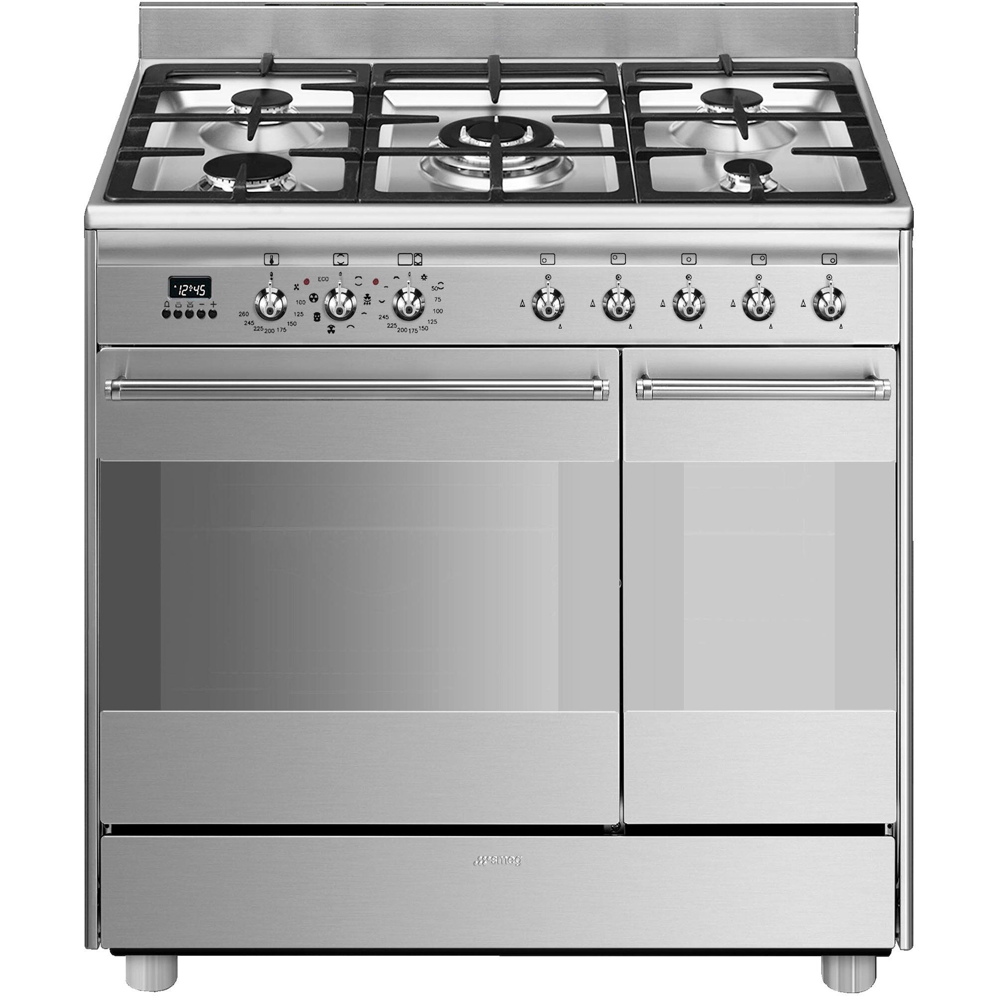 Smeg Scb92mx8 Gaskomfur  90    Rustfrit Stål