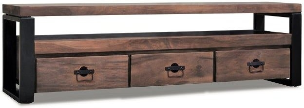 Elegant TV-bord i rosentræ med skuffer – Stilsikker opgradering!