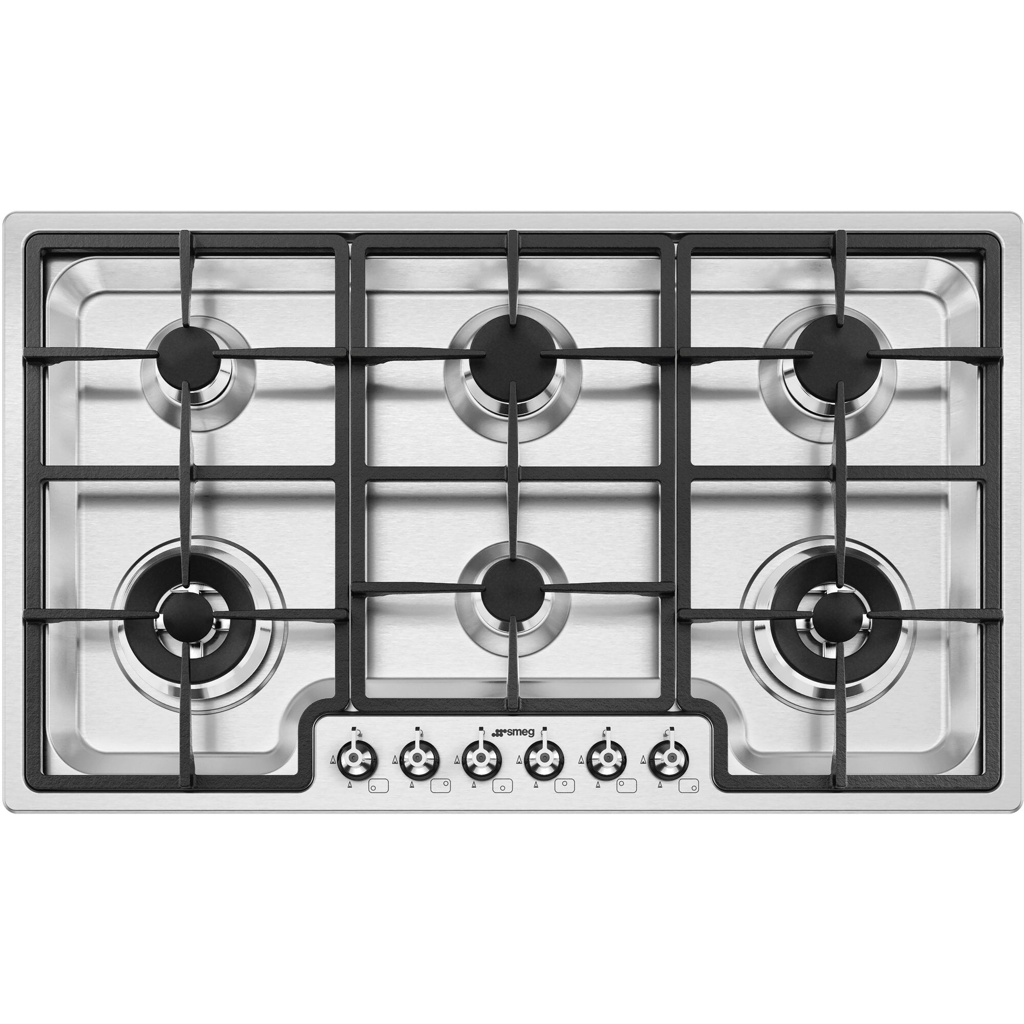 Smeg 90 cm Gaskogeplade i Rustfrit Stål – Fantastisk Tilbud!