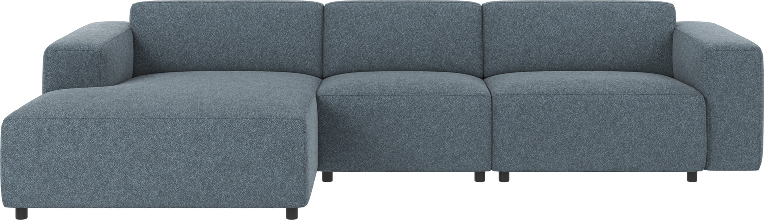 Chaiselongsofa Venstrevendt Rowico Willard Mellemblå Polyester Modulsofa H70ã B312ã D161