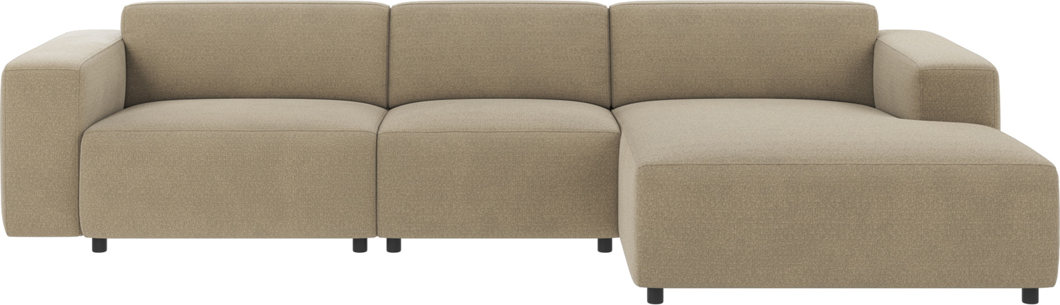 -personers Stofsofa Rowico Willard Rita Mørk Beige Modulopbygget Skandinavisk Design Fsc-mix