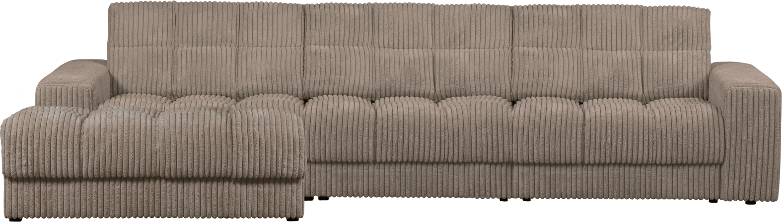 Chaiselong Sofa Venstrevendt   Woood Second Date Fløjlsloungesofa Mudder H78xb316xd162